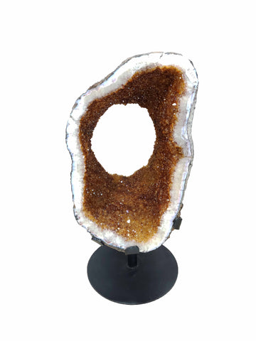 Citrine on Metal Stand