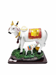Kamdhenu Cow Statue 8"