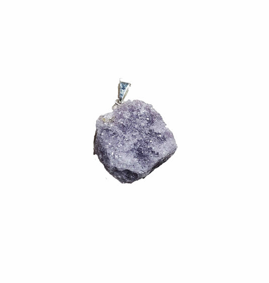 Lepidolite Raw Stone Pendant