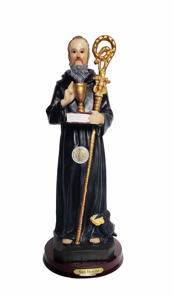 Saint Benedict Statue 12"