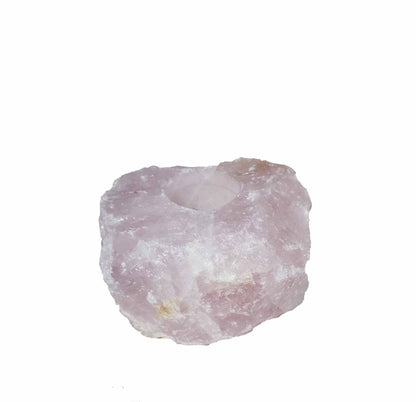 Rose Quartz Tea Light Candle Holder