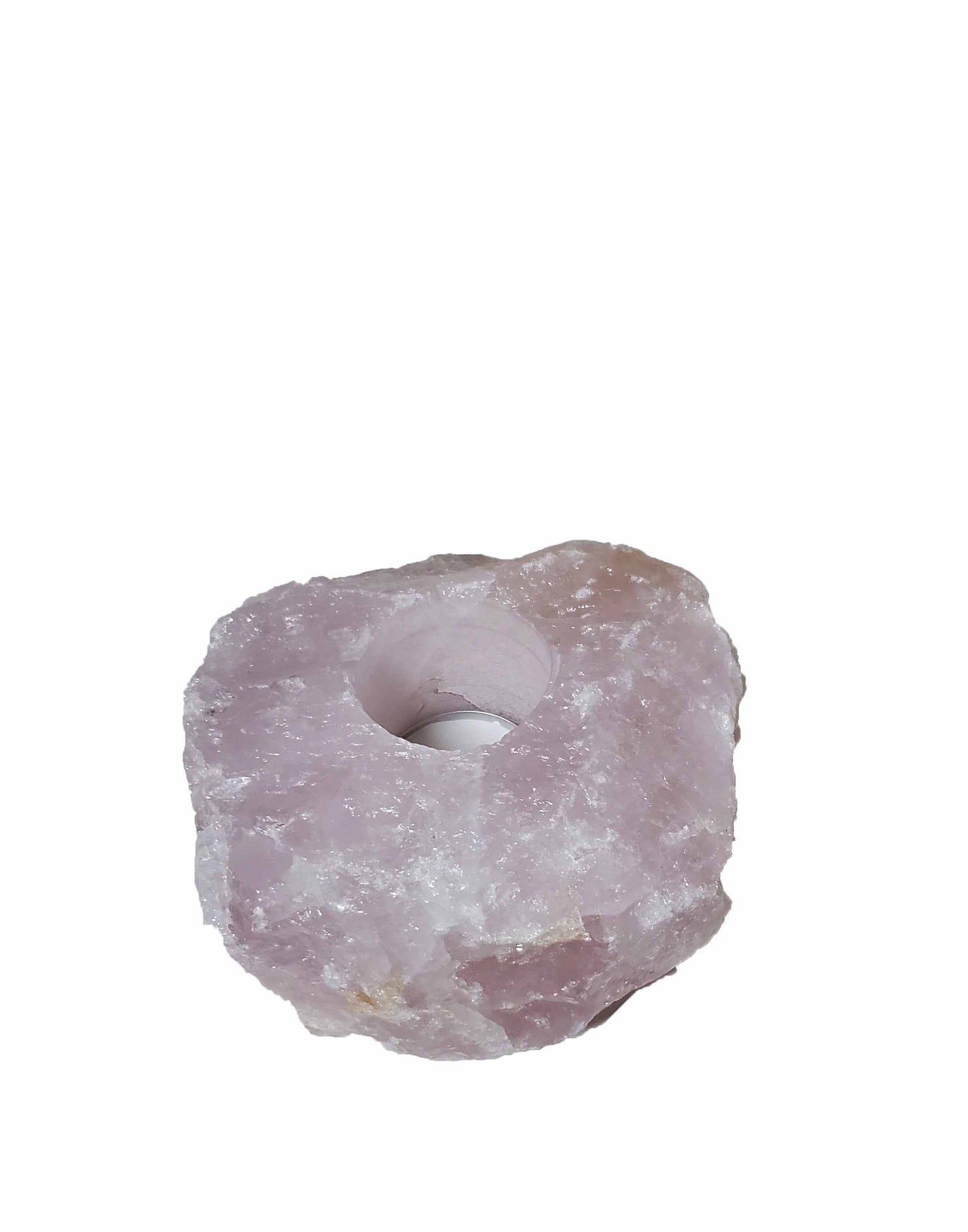 Rose Quartz Tea Light Candle Holder