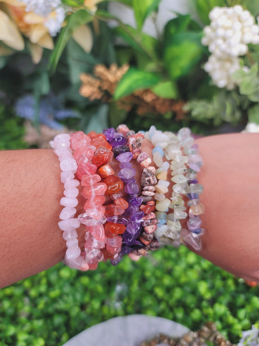 Crystal Chip Bracelets