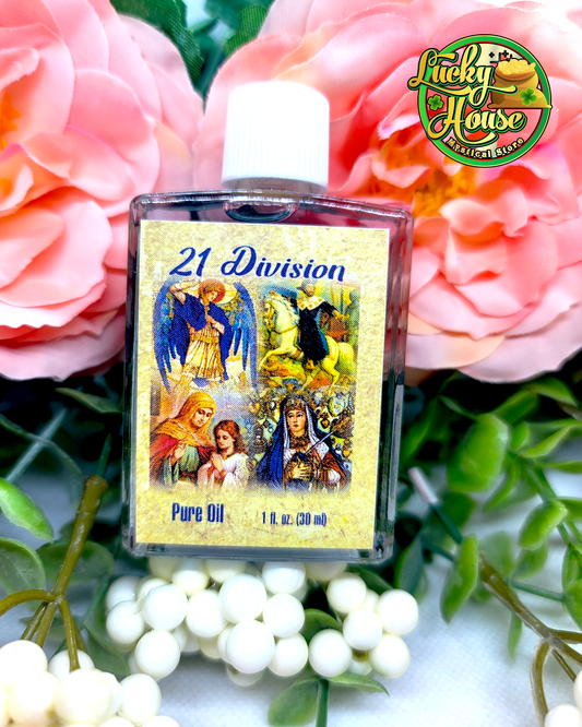 21 Division spiritual oil for protection and balance