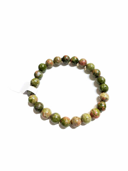 Unakite Round Jasper Bracelet