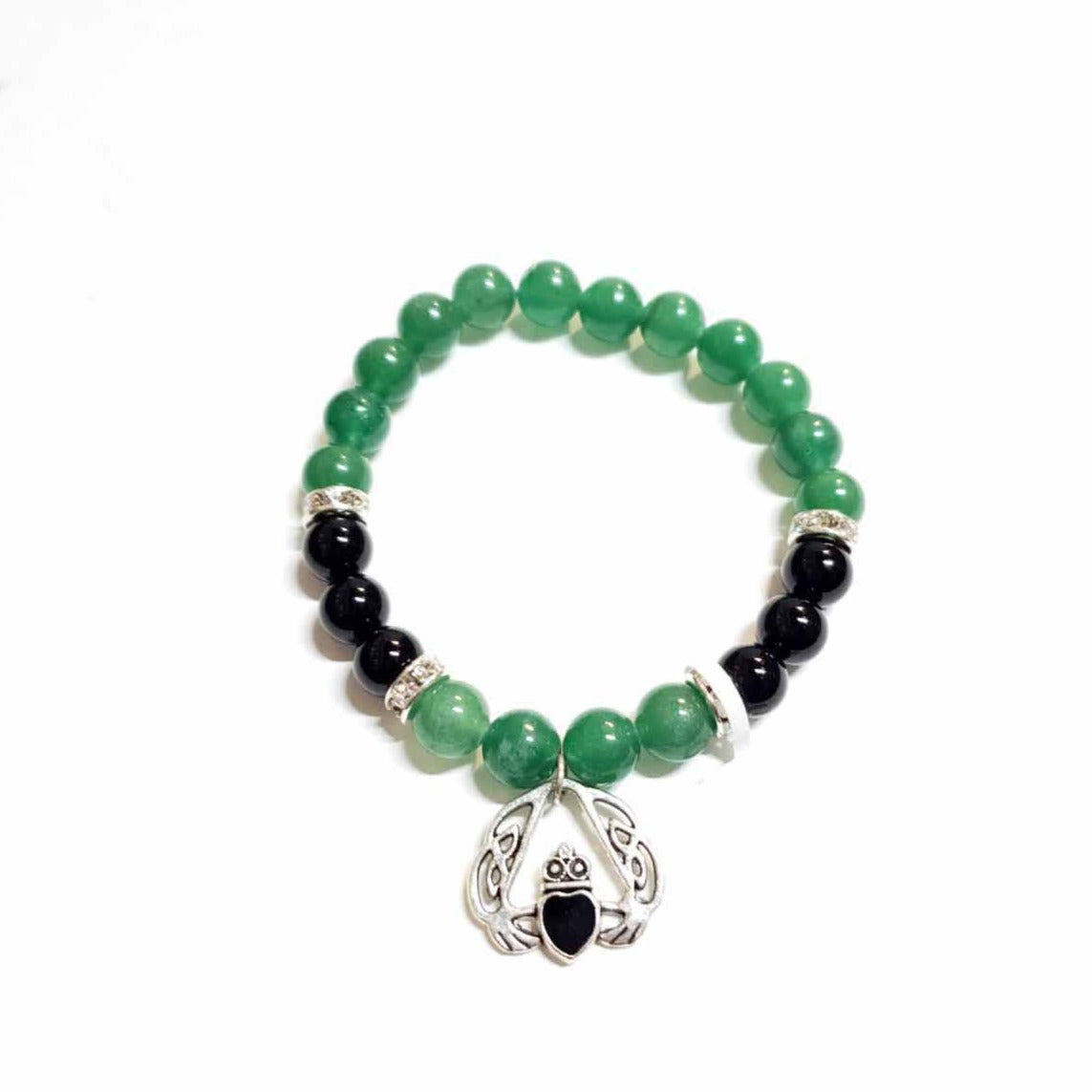 Green Aventurine and Black Onyx Bracelet