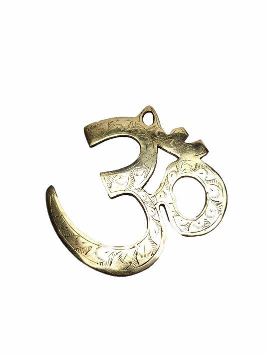 Brass Om Amulet