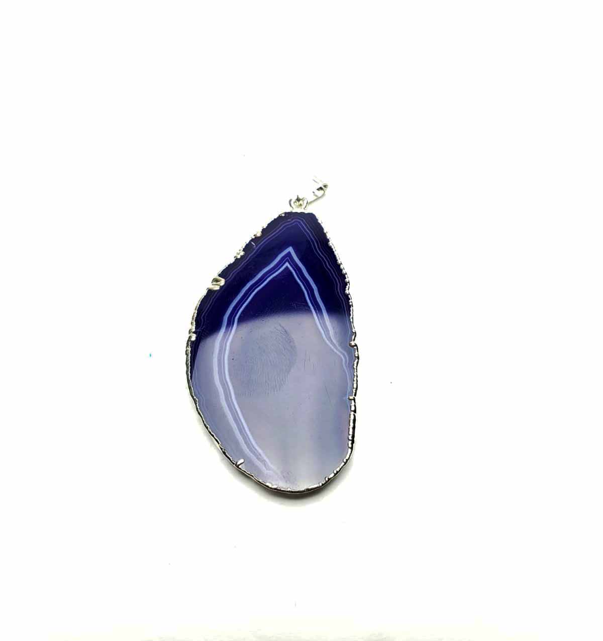 Purple Plated Agate Pendant