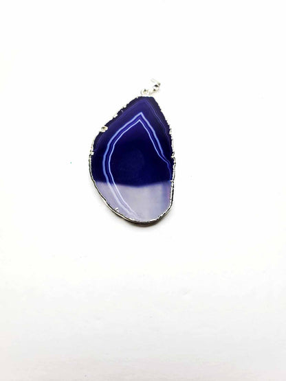 Purple Plated Agate Pendant