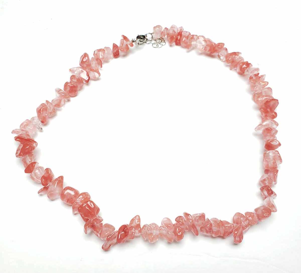 Cherry Quartz  Chip Choker