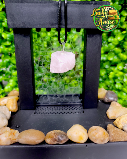 Rose Quartz Rough Pendant