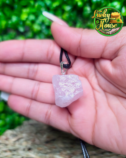 Rose Quartz Rough Pendant