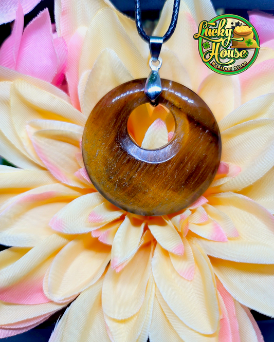 Tiger Eye Donut Pendant