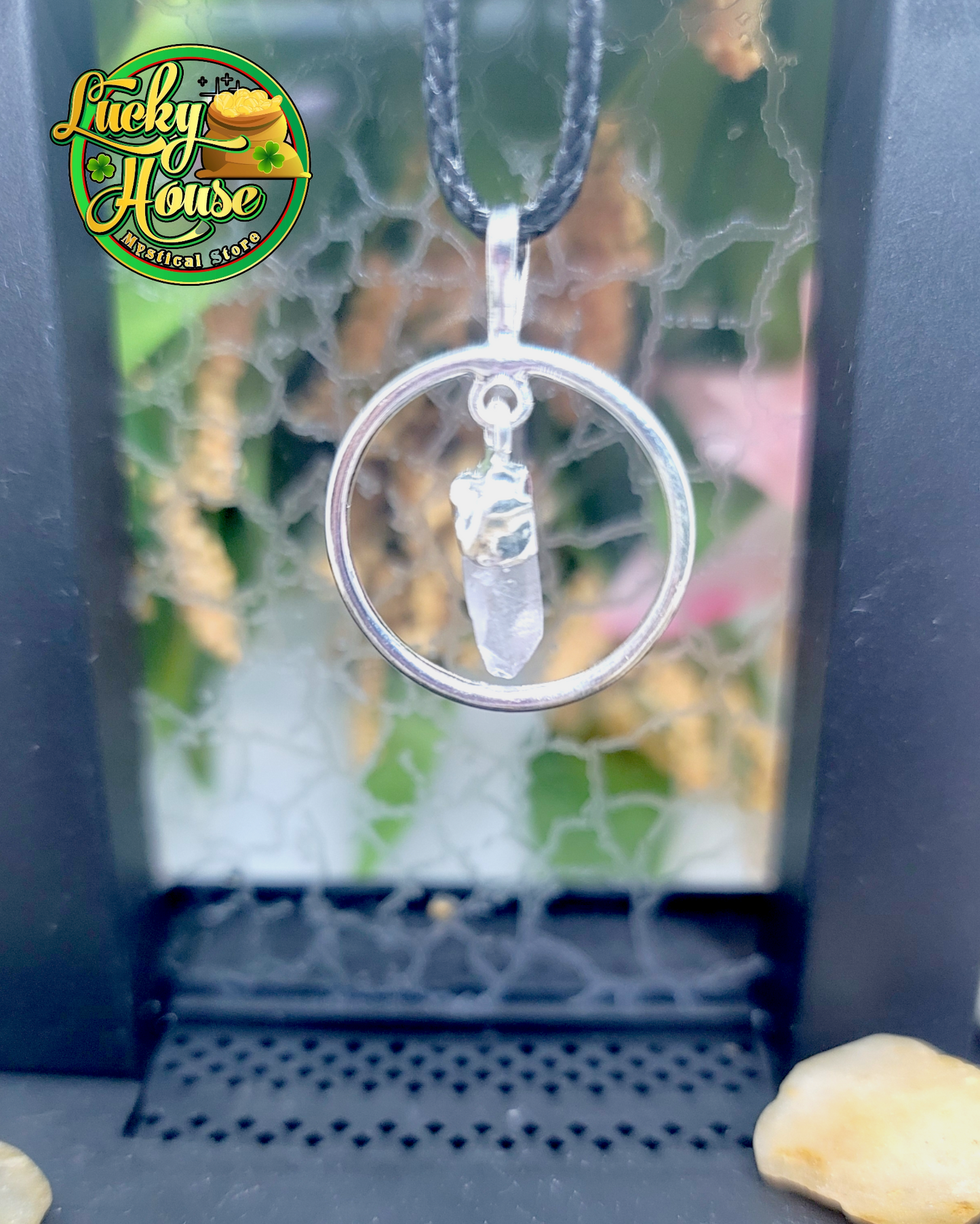 Clear Quartz Ring Pendant