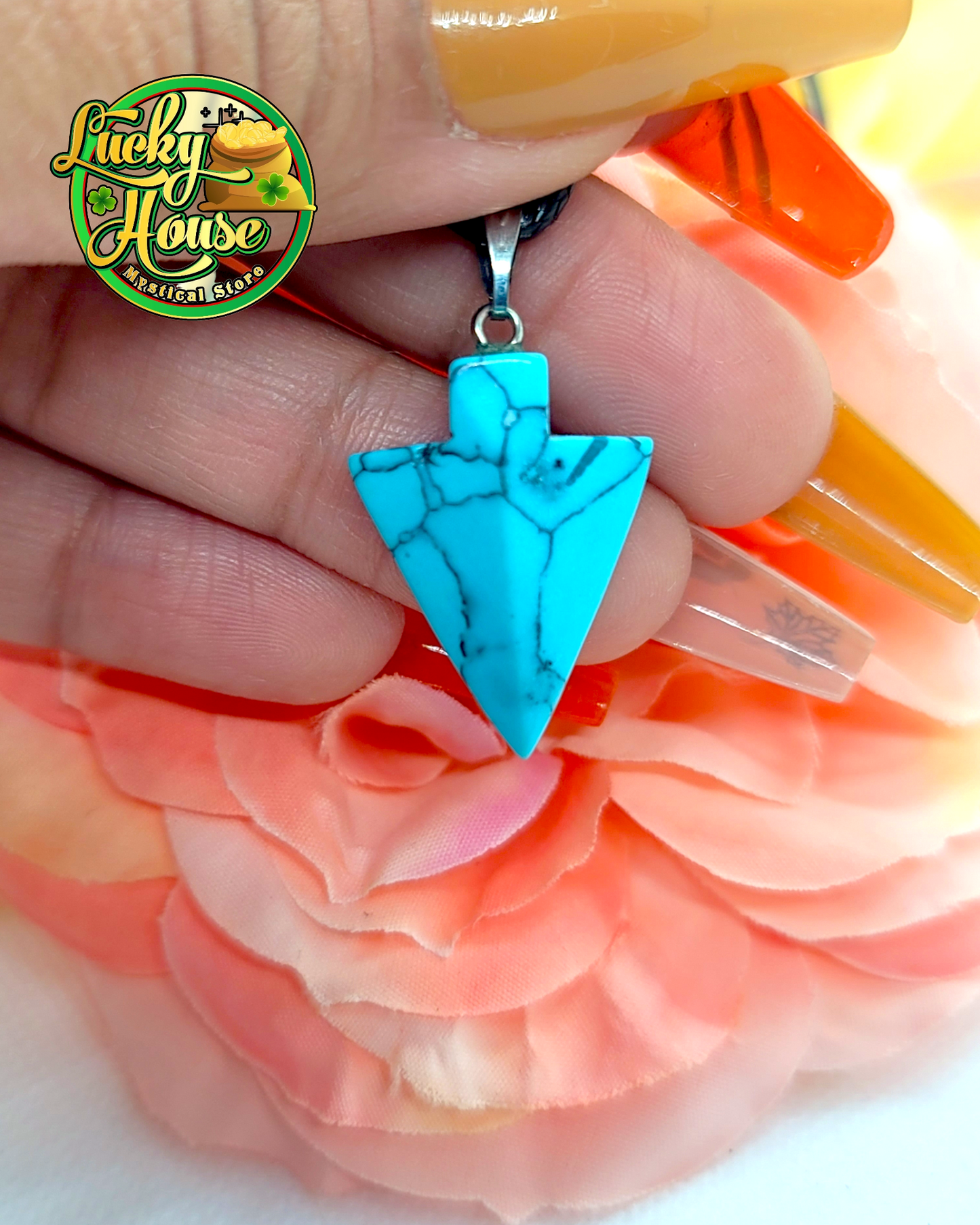 Turquoise Arrow Pendant