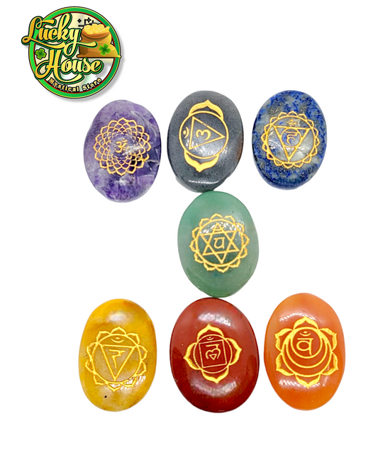 Chakra Flat Stone Set