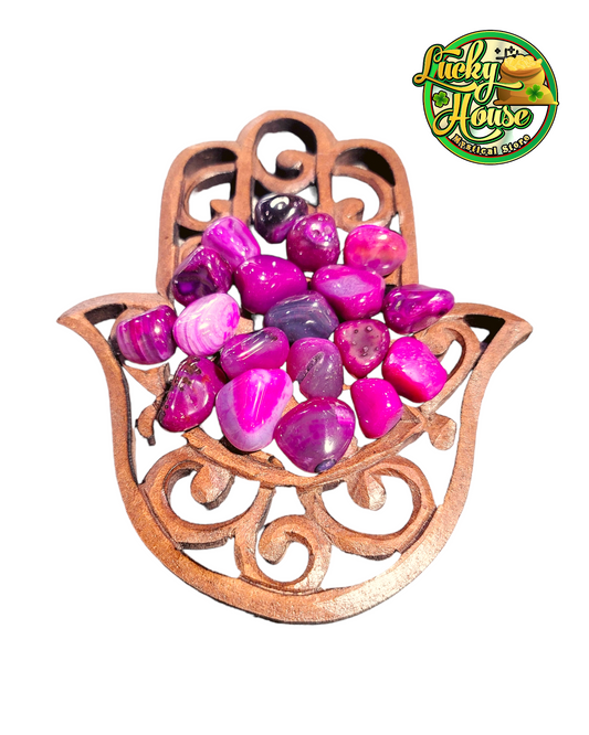 Pink Agate Tumbled stone