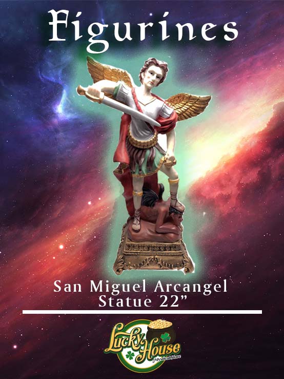 San Miguel Arcangel Statue 22"