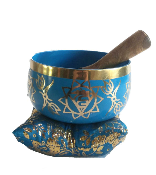 Throat Chakra (Vishuddha) Tibetan Singing Bowl