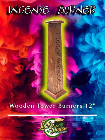 Wooden Tower Burners 12"