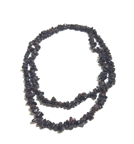 Garnet Chip Necklace