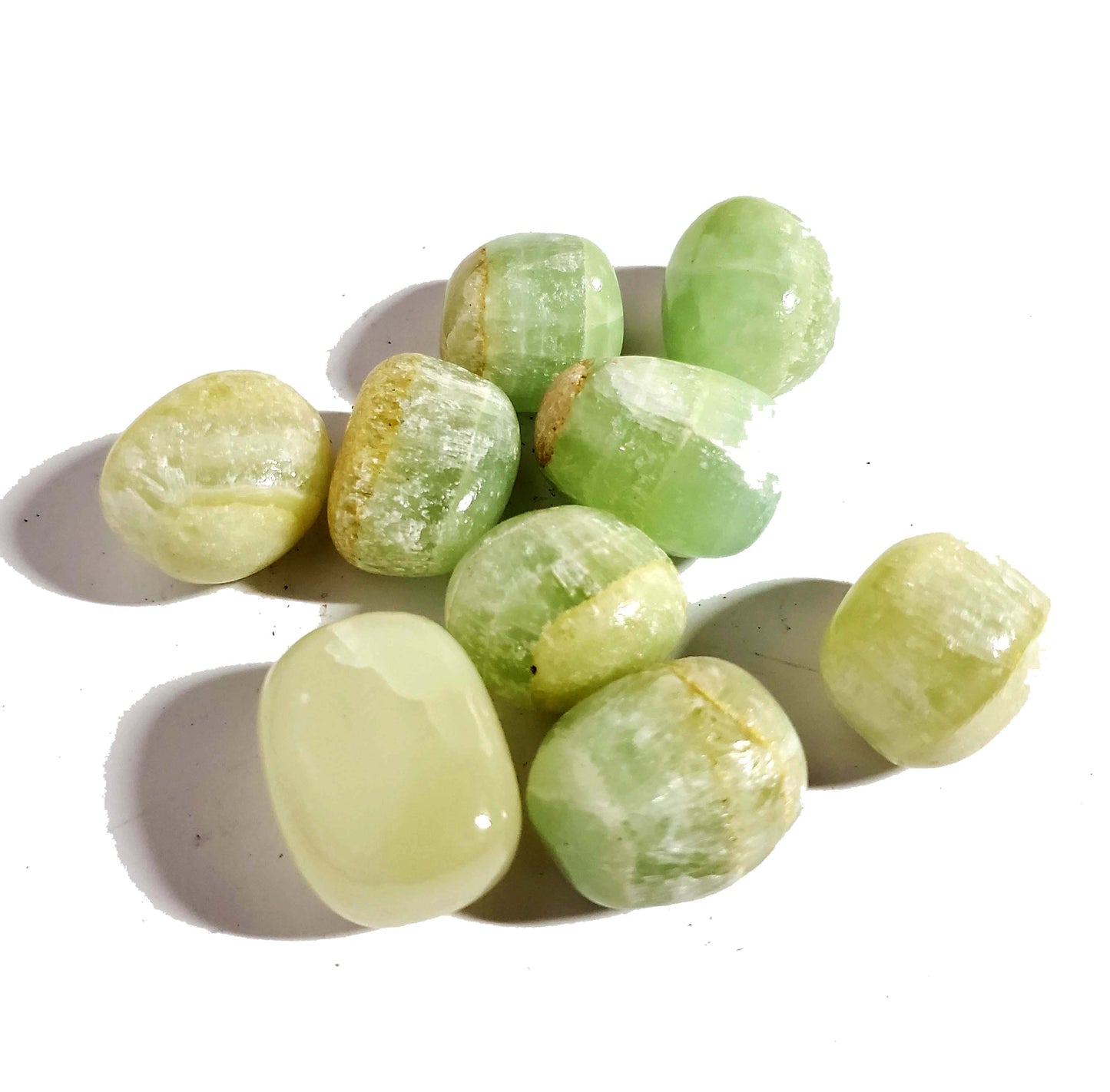 Green Calcite Tumbled Stone