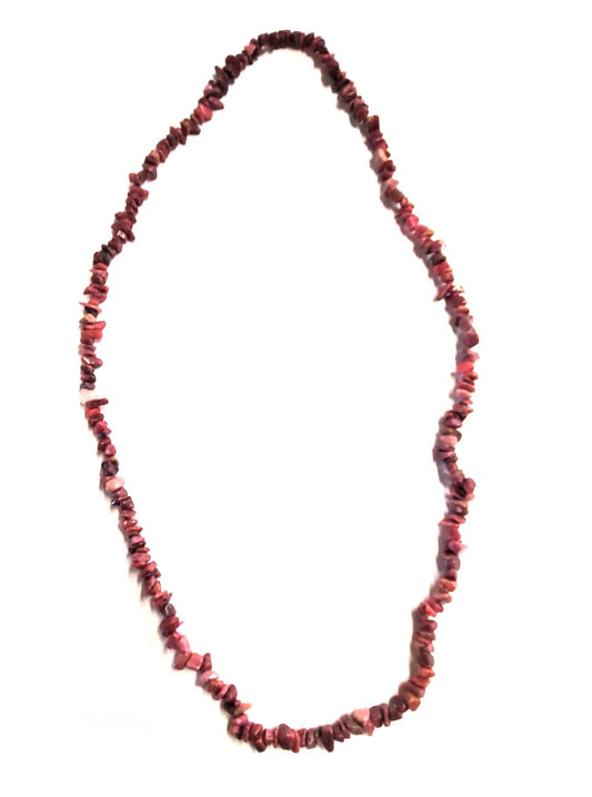 Rhodonite Chip Necklace